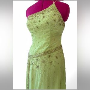 Mint Green Sequins Formal Dress